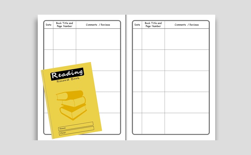 Reading Record Book A5, 64 Page, 250 Slots (Spaces), Reading Diary