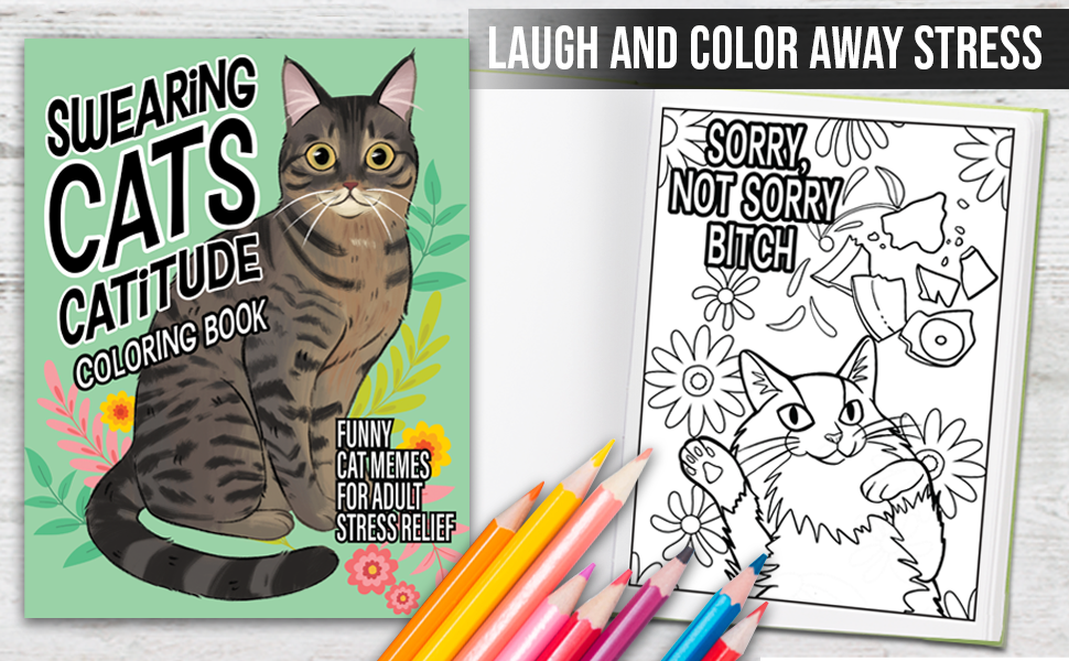 Laugh and color away stress