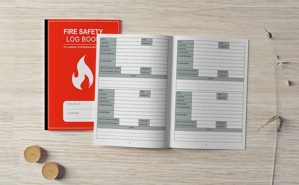 Fire Safety Log Book Health And... by Logs, Safety Staying