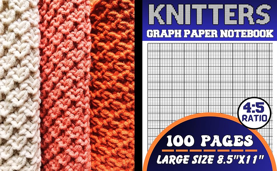 Knitting Graph Paper Notebook Graph Paper for Knitting Grid Pattern for Knitters Project