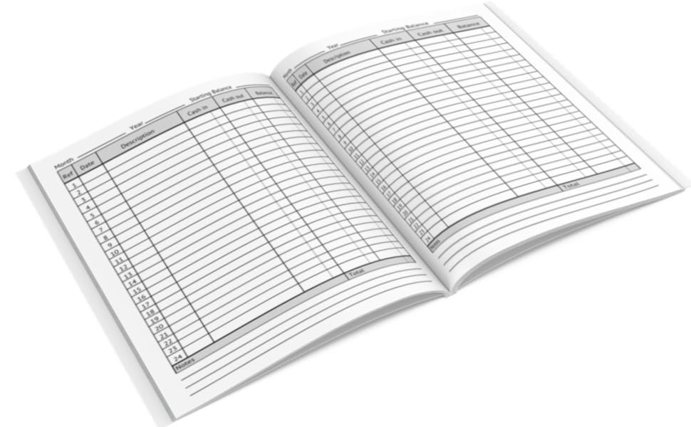 Accounts Book Self Employed A4 Size Simple Accounting Ledger For
