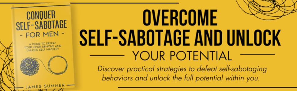 Banner reads overcome self sabotage