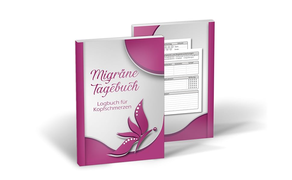Migräne Tagebuch - Logbuch für Kopfschmerzen: Das Kopfschmerz-Tagebuch zum Ausfüllen und