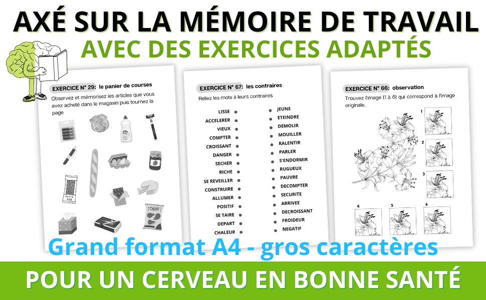 Exercices De Remediation Cognitive à Imprimer www.amazon.fr