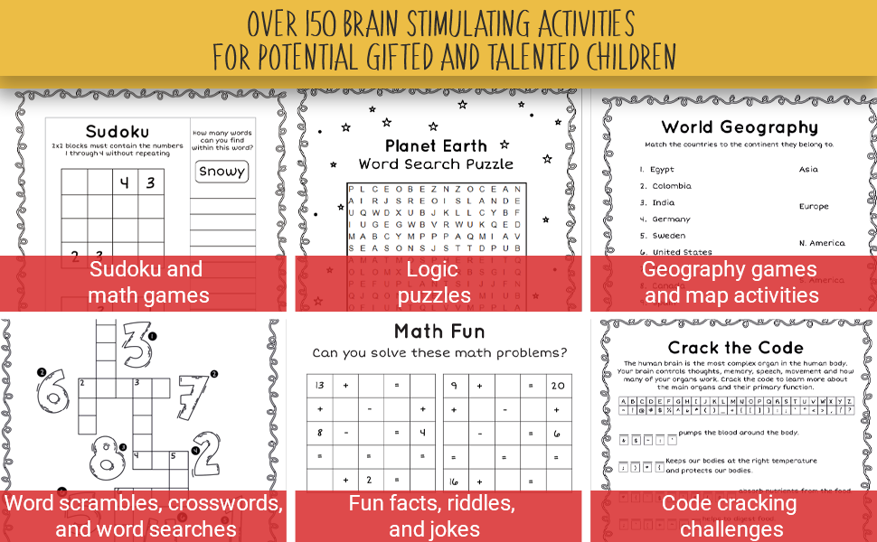 Brain Stimulating activities for Gifted and Talented Children