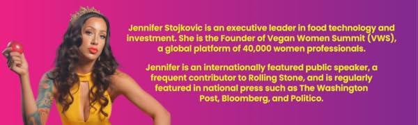 Jennifer Stojkovic appears in a yellow dress, wearing a crown and holding an apple.