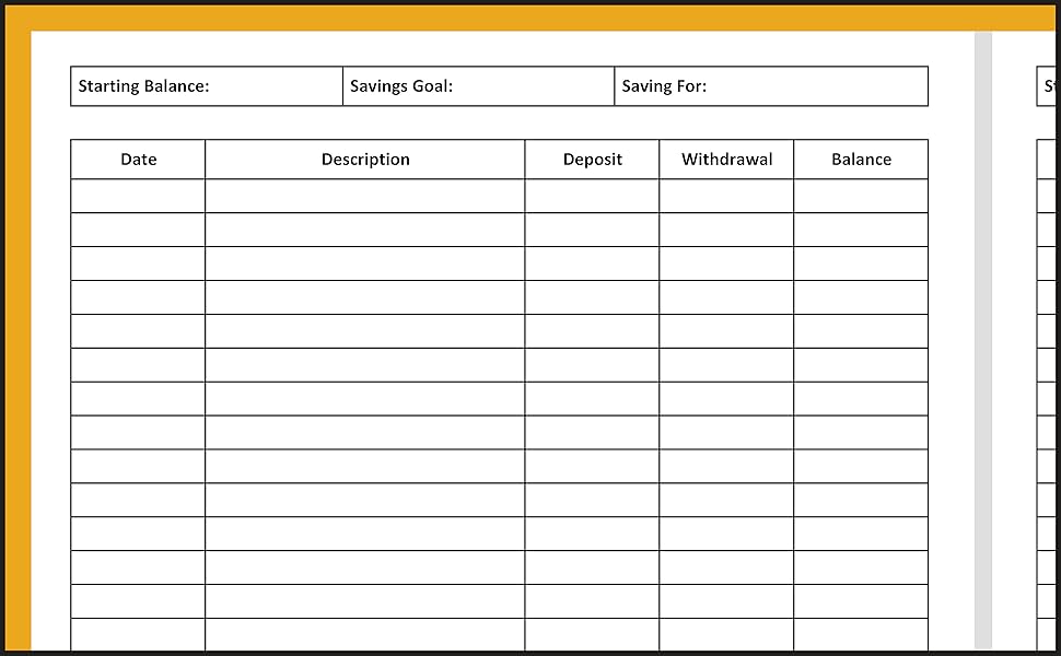 Savings Log Book A Journal for Recording and Tracking