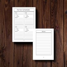 Farrier Schedule & Notes