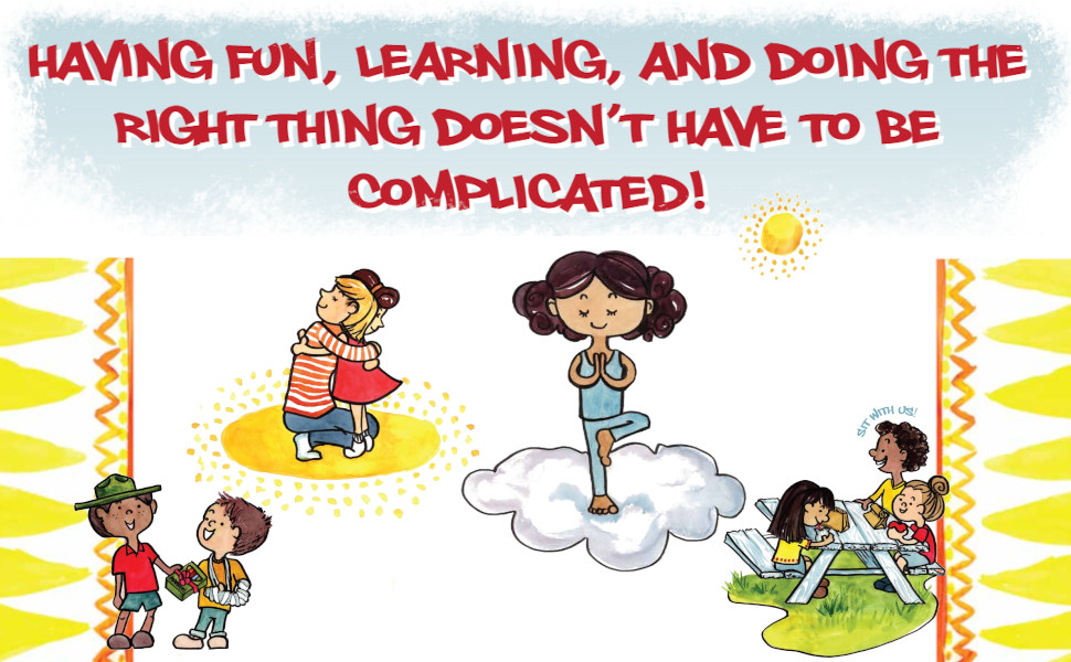 The Little Book of Kindness having fun.