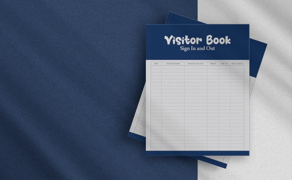 visitor log book Visitors SignIn And Out Logbook For Business, Doctors, Schools, Offices