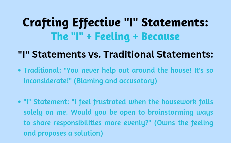 Crafting effective "I" statement