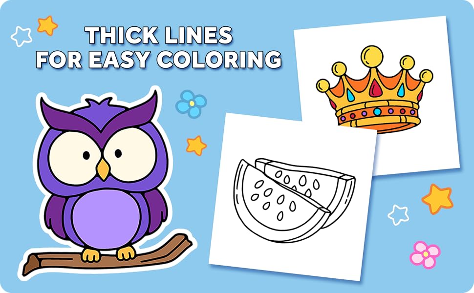 100 Bold Coloring Book Simple, Easy, and Large Print Designs for Adults and Kids with Animals
