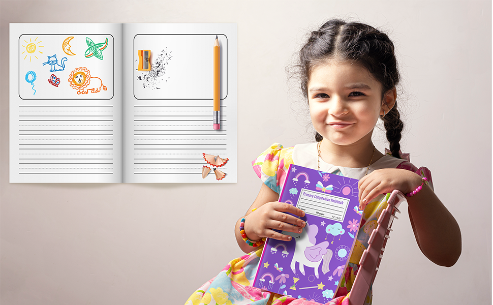 Primary Composition Notebook Unicorn Primary Composition
