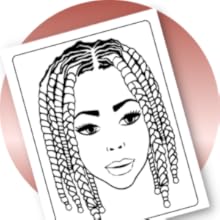 black hair coloring book, black hair, fearless confidence coufeax, coloring book for black girls