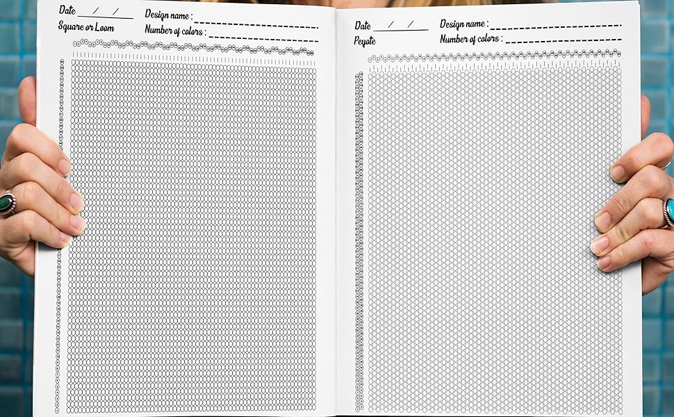Seed Bead Graph Paper Multiple Seed Bead Patterns Graph Paper Notebook