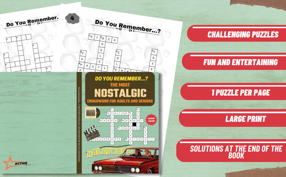Do You Remember....? The Most Nostalgic LARGE PRINT Crossword for