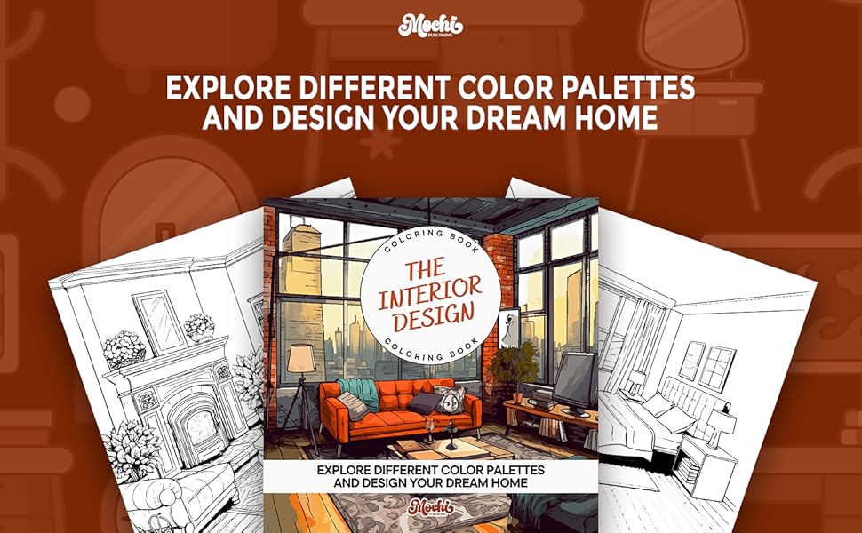 The Interior Design Coloring Book Explore Different Color
