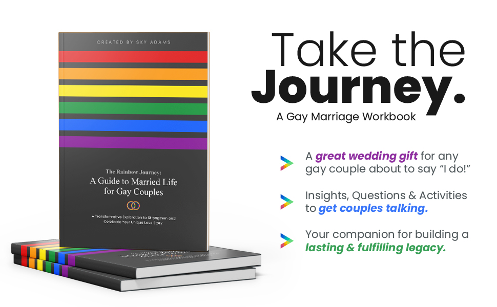 Gay wedding gift, gay couples therapy book, gay marriage therapy, gay marriage book, gay marriage