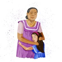 Gloria with her abuela