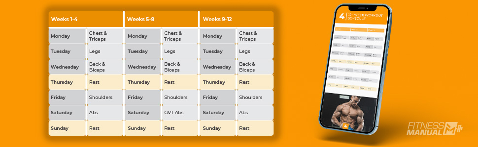 12 - Week plan chart.