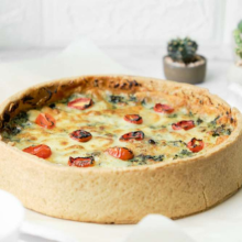 Cheesy Spinach Quiche