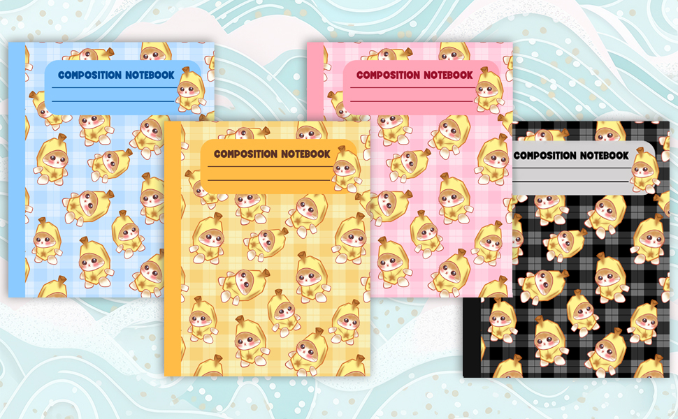 Banana Cat Meme Composition Notebooks Cute Kitten