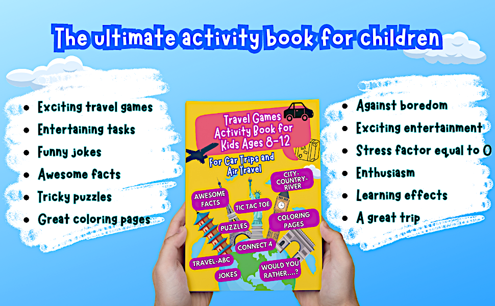 activity book for travel kids 8-12