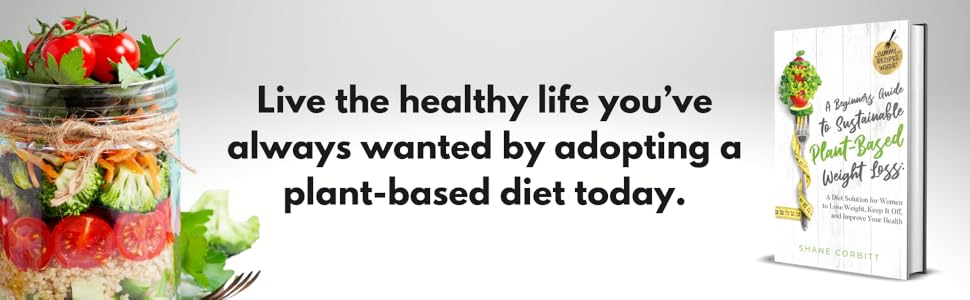 Picture of Plant-based book for women with a jar of fruit