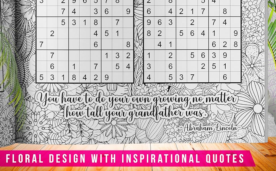 Inspirational Sudoku Puzzles for Adults, Teens & Seniors