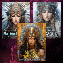 Viking Native American Ancient Egypt Coloring Book for Adult