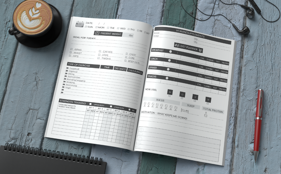 Weight Loss & Diet Journal - interior