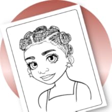 black hair coloring book, black hair, fearless confidence coufeax, coloring book for black girls
