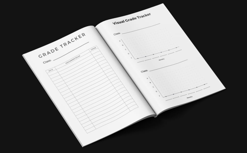 20232024 Academic Planner Weekly and Undated with Grade Trackers and