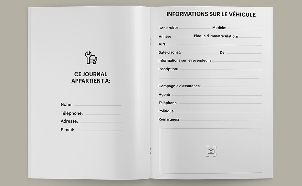 Carnet D'entretien Voiture A Imprimer Gratuit www.amazon.fr