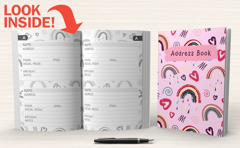 Address Book AZ Alphabetical Address Book for Kids with Birthday