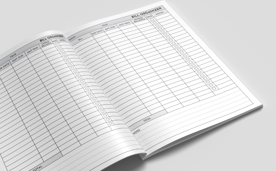 Monthly Bill Payment Organizer Bills Tracker Notebook Bills Payment