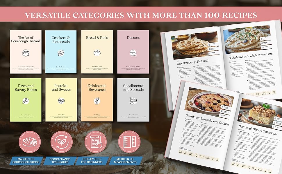 versatile categories full color images instructions sourdough recipes discard