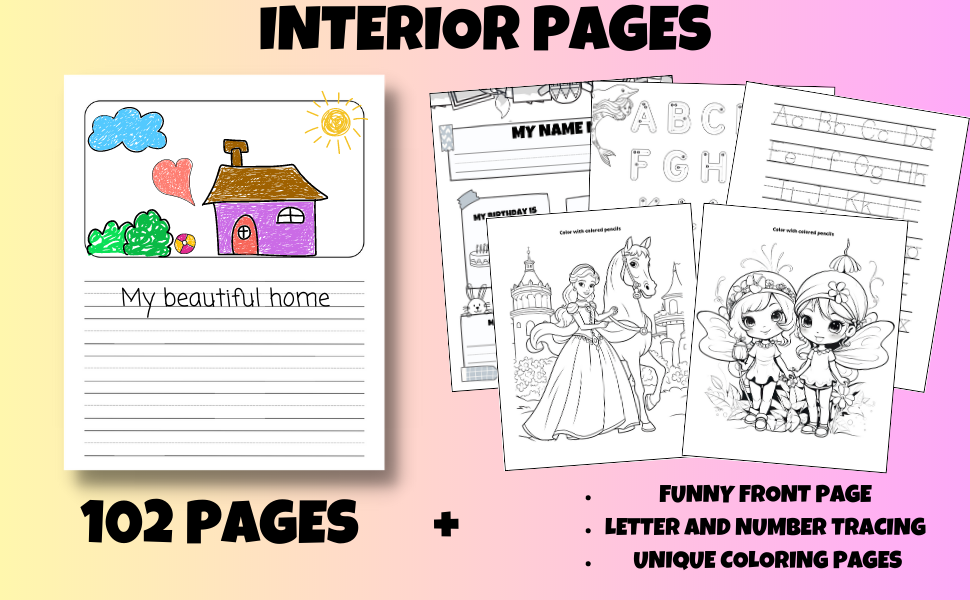 Primary Composition Notebook k2 7.5 x 9.25 Cute Primary