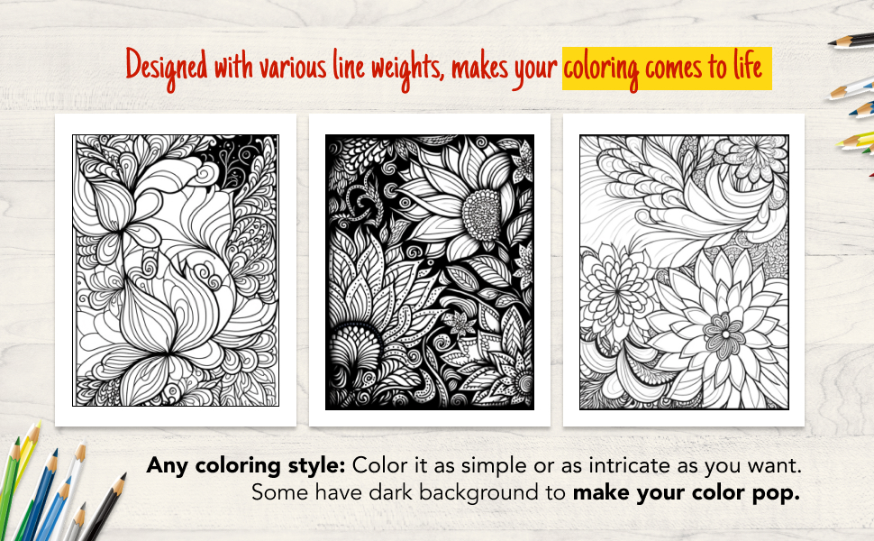 Designed with various line weights