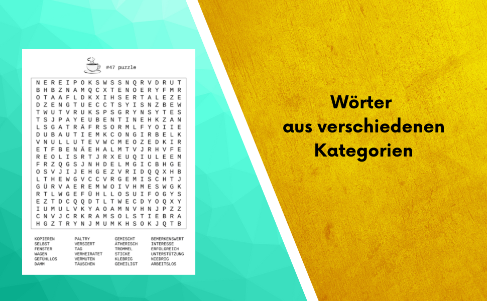 Wortsuchrätsel für Senioren: Buchstabenrätsel Großer Rätselspaß für ...