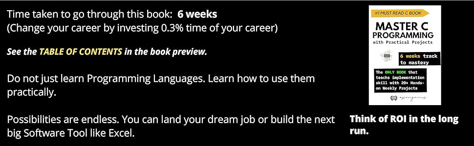 Amazon.com: Master C Programming with Practical Projects: 6 weeks track ...