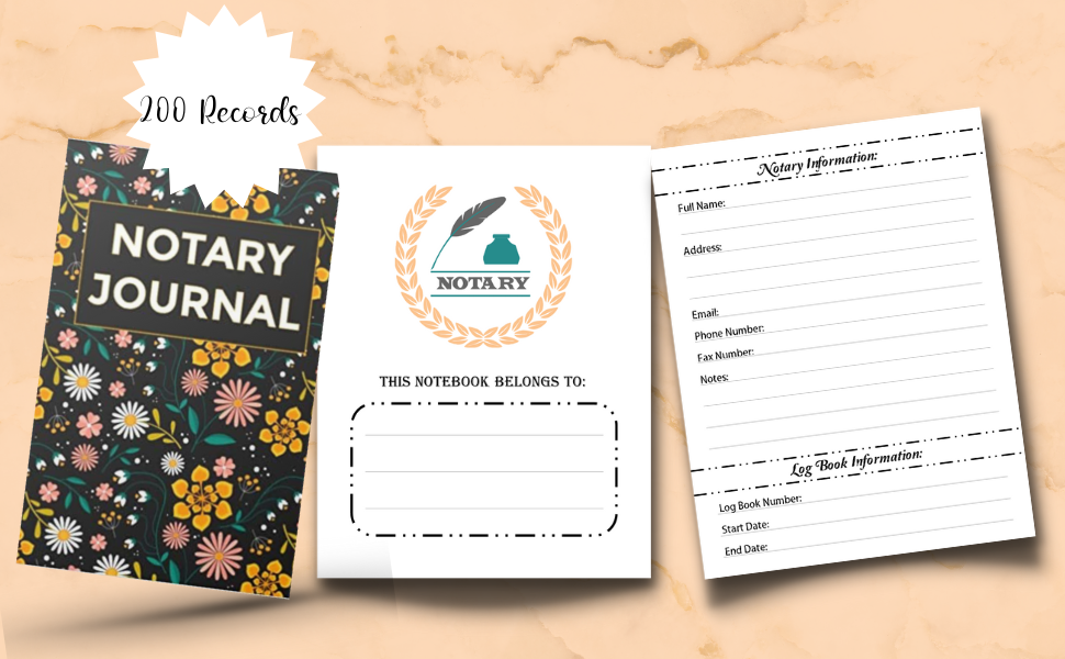 Notary Journal Welldesigned Notary Log Book provides easy check boxes