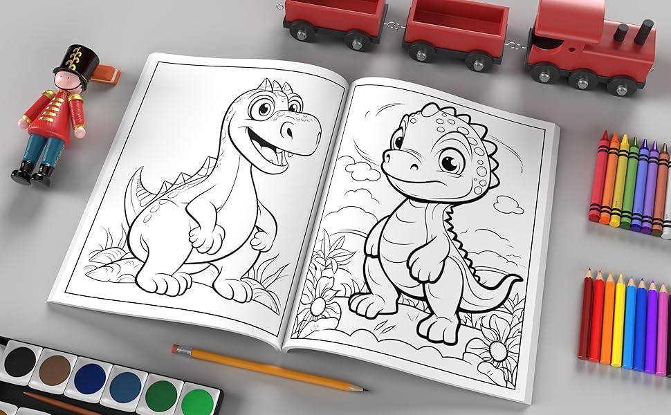 Dinos Ausmalbilder: Eine prähistorische Farbexplosion für Jung und Alt!