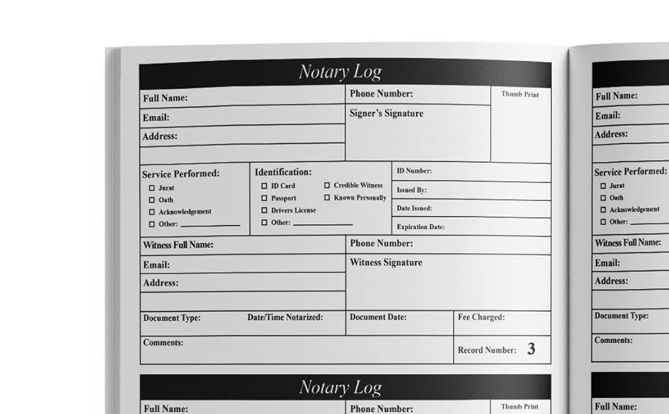Notary Journal Pink Official Notary Log Book To Record