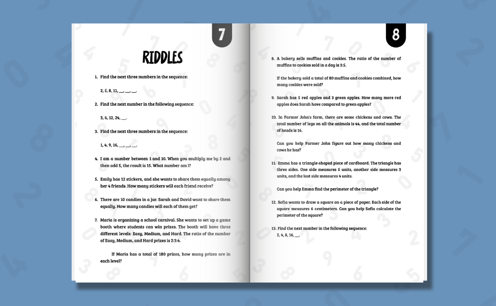 Math Riddles For kids Ages 8-10: 100 Math Riddle Puzzles To Improve ...