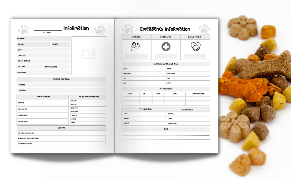 Pawsome Dog Log Book Ultimate Health and Wellness Log Book For MultiDog Households Griffin