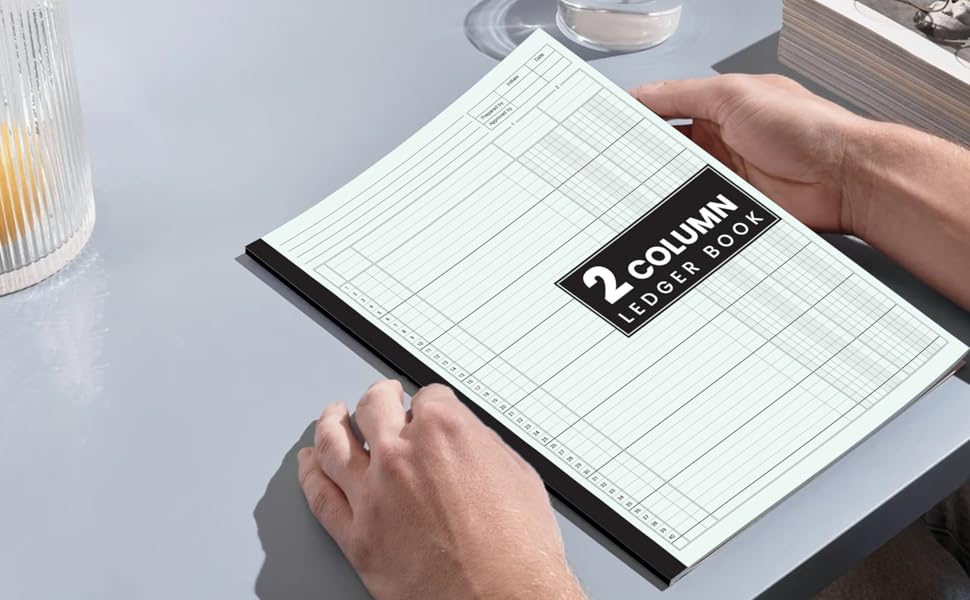 2 Column Ledger Book Accounting Ledger Book for Bookkeeping, two