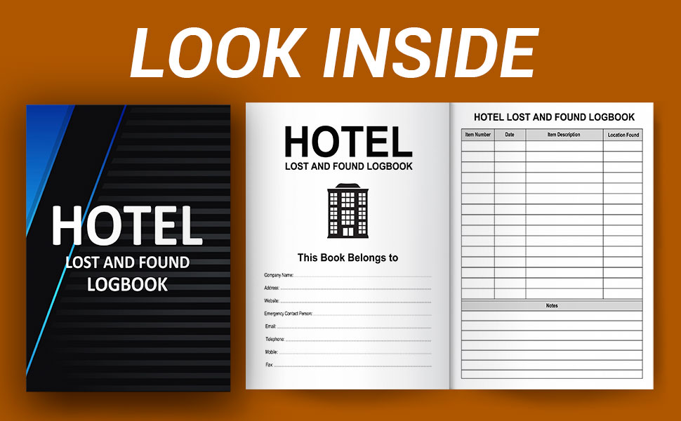 Hotel lost and found Log Book Hotel lost and found Journal, Handy
