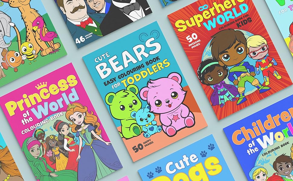 Animal Colouring Book for Toddlers 50 Happy Animals. Big, Fun and Easy