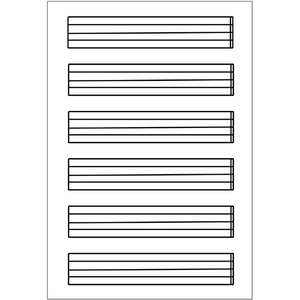 6 Wide Staffs on Each Page